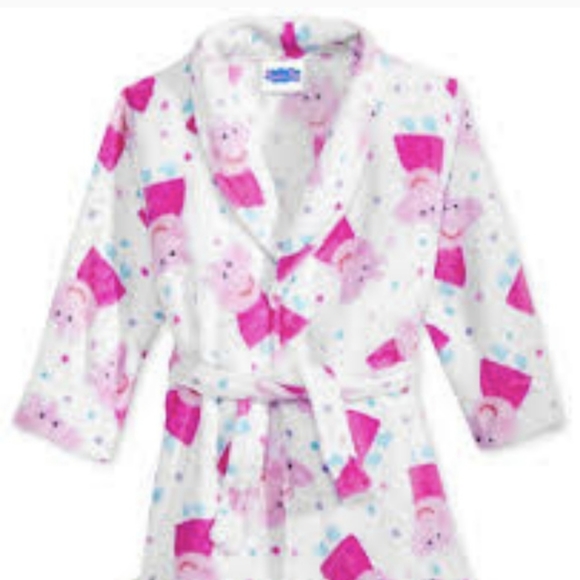 Peppa Pig Pajamas Toddler Girls Peppa Pig Robe With Tie Waist Size